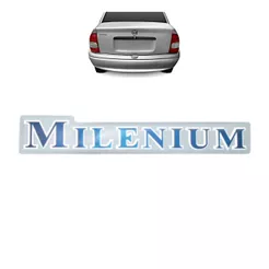Emblema Adesivo Milenium Corsa 2000 a 2002 Resinado