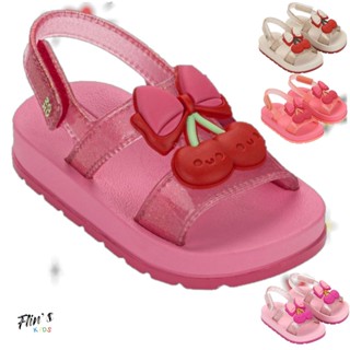Sandália Baby Zaxynina Cherry Cereja Ajustável em Oferta na Shopee
