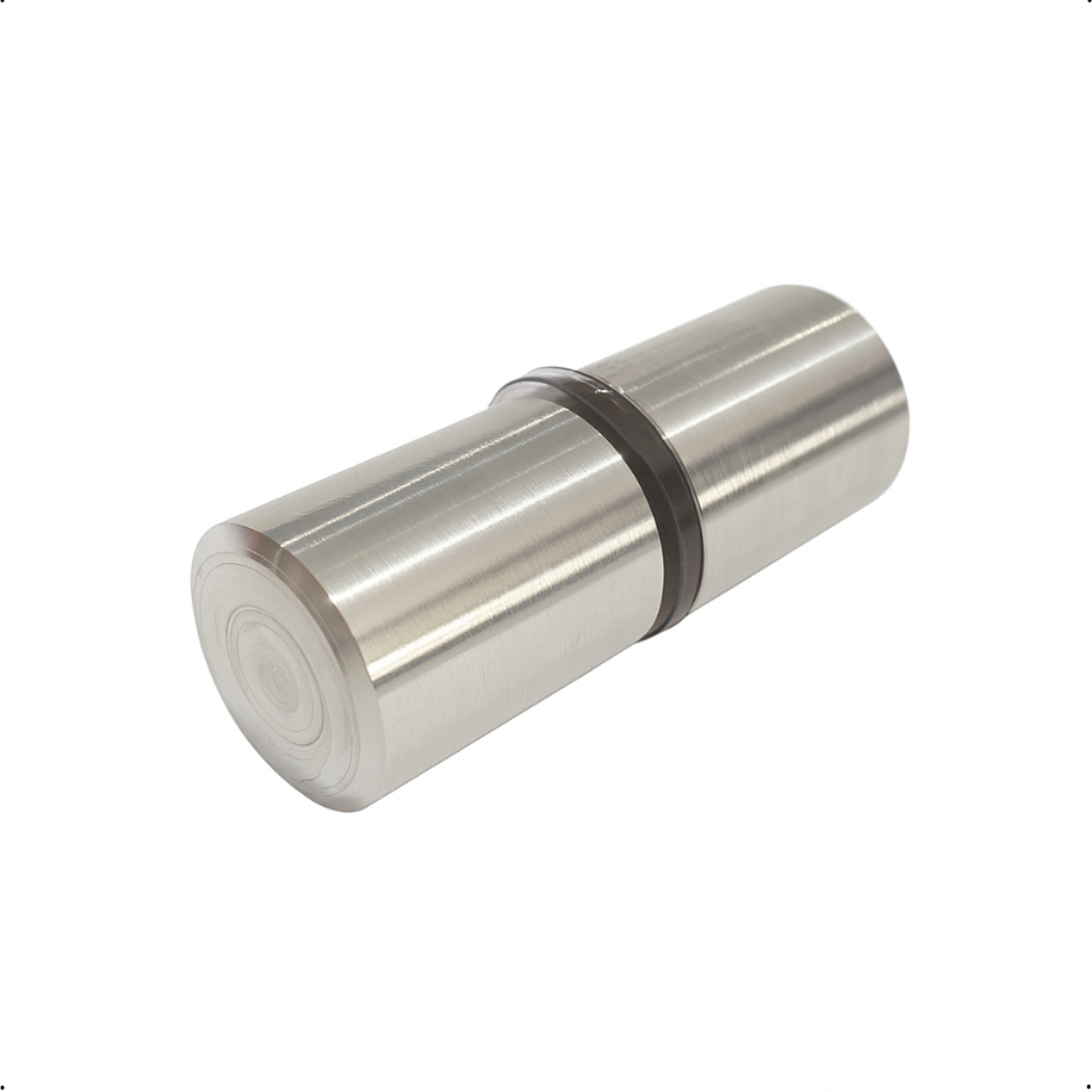 Puxador de Metal alumínio para Box de Banheiro Blindex 1629 Semi Brilho e Preto