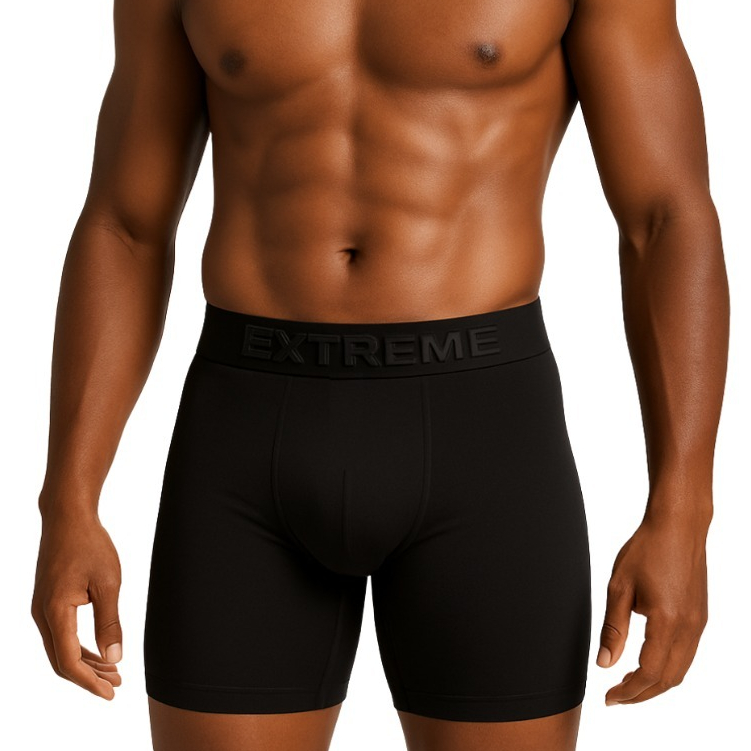 Kit 2 Cuecas Ciclista Long Leg Lisa Box Adulto Masculina Boxer Longa confortável