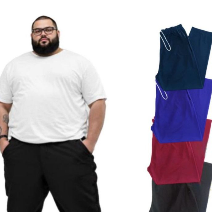 Calça PLUS SIZE (G1 G2 G3G4)  BOLSOS LATERAIS Poliéster  (flanelada na parte interna)
