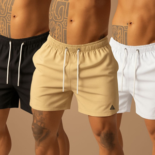 Kit 3 Bermuda Elastano Plus Size Masculina Original Chief Shorts Tactel com Elastano Praia Casual em Oferta na Shopee