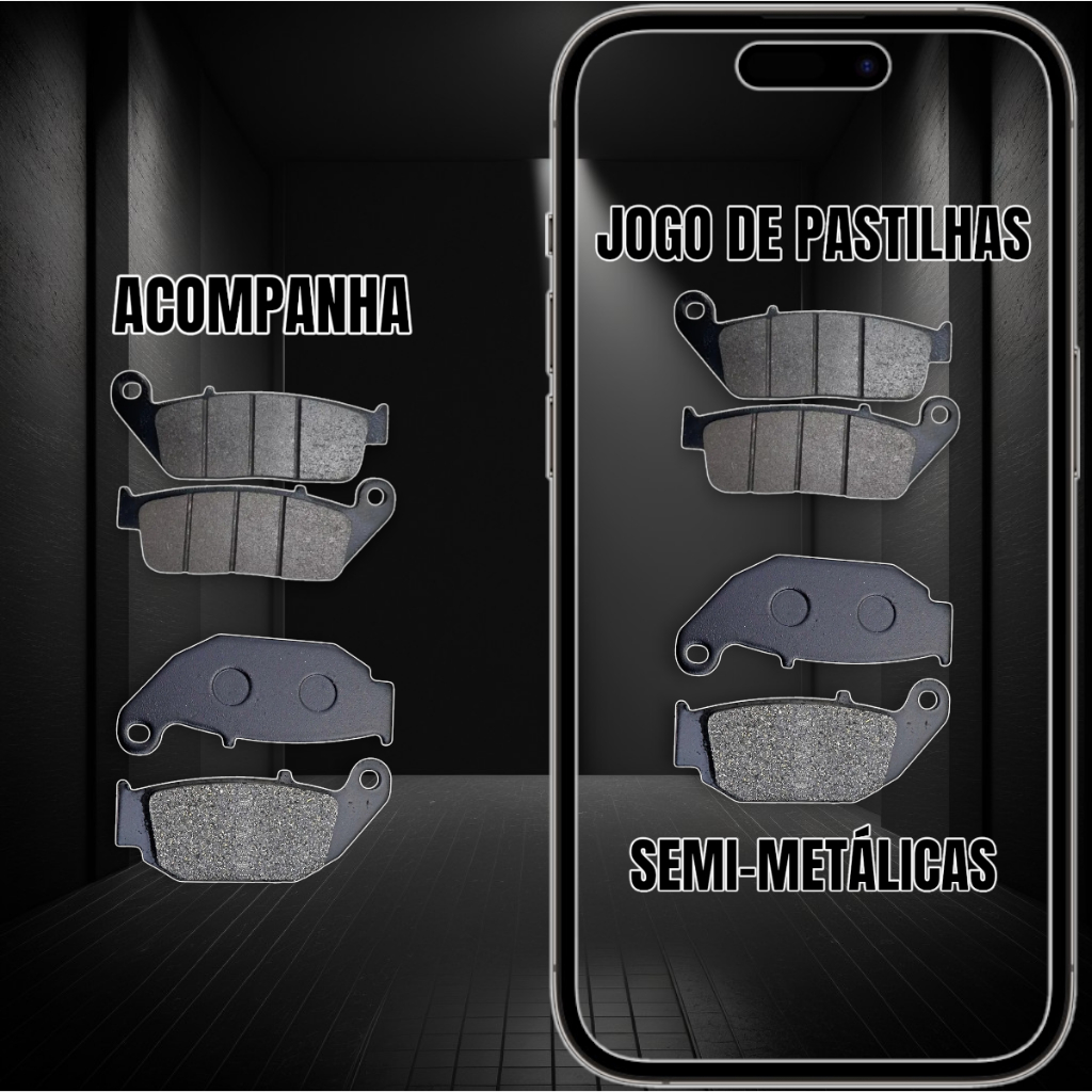 Pastilha Freio Dianteiro + Pastilha Freio Traseiro Dl 160 — imagem 2 de 2