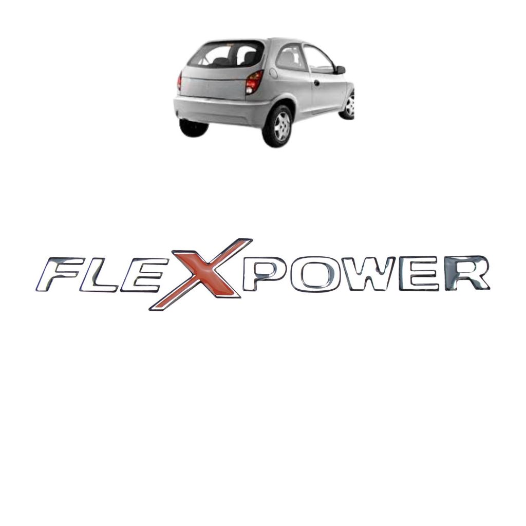 Emblema Adesivo FLEX POWER – celta corsa prisma  meriva montana 04/16 - Resinado em Oferta na Shopee