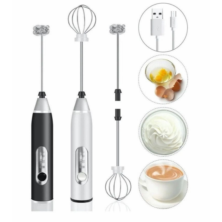 DAGUAN  Batedor Misturador Mixer Elétrico para Bebidas Leite Café Clara de Ovo 2 em 1