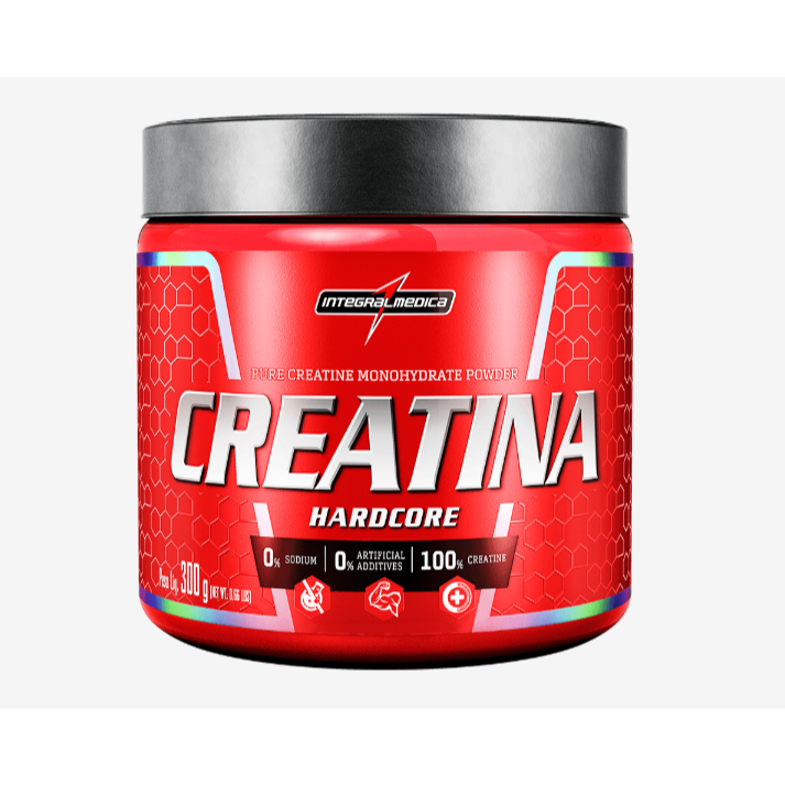 Integralmedica - Creatina em Pó Hardcore 100% Pura e Monohidratada - 300g