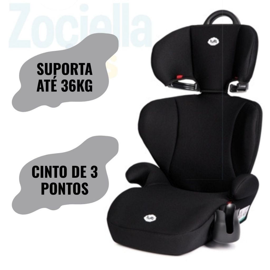 Cadeira de Carro Bebe Conforto da Tutti Baby 2 em 1 Encosto Regulável e Cinto de 3 Pontos em Oferta na Shopee