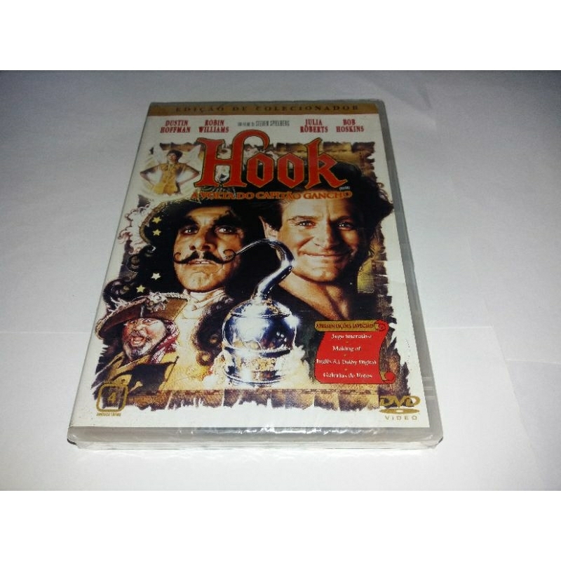 Dvd - Hook : A Volta do Capitao Gancho - 1991 - Spielberg - Dublado - Lacrado