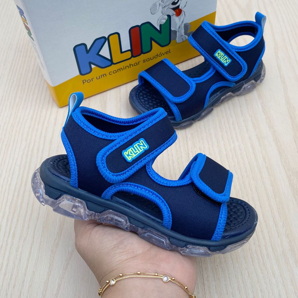 Sandália Papete Menino Klin Infantil Luzes Anatômico Confortável Estilo em Oferta na Shopee