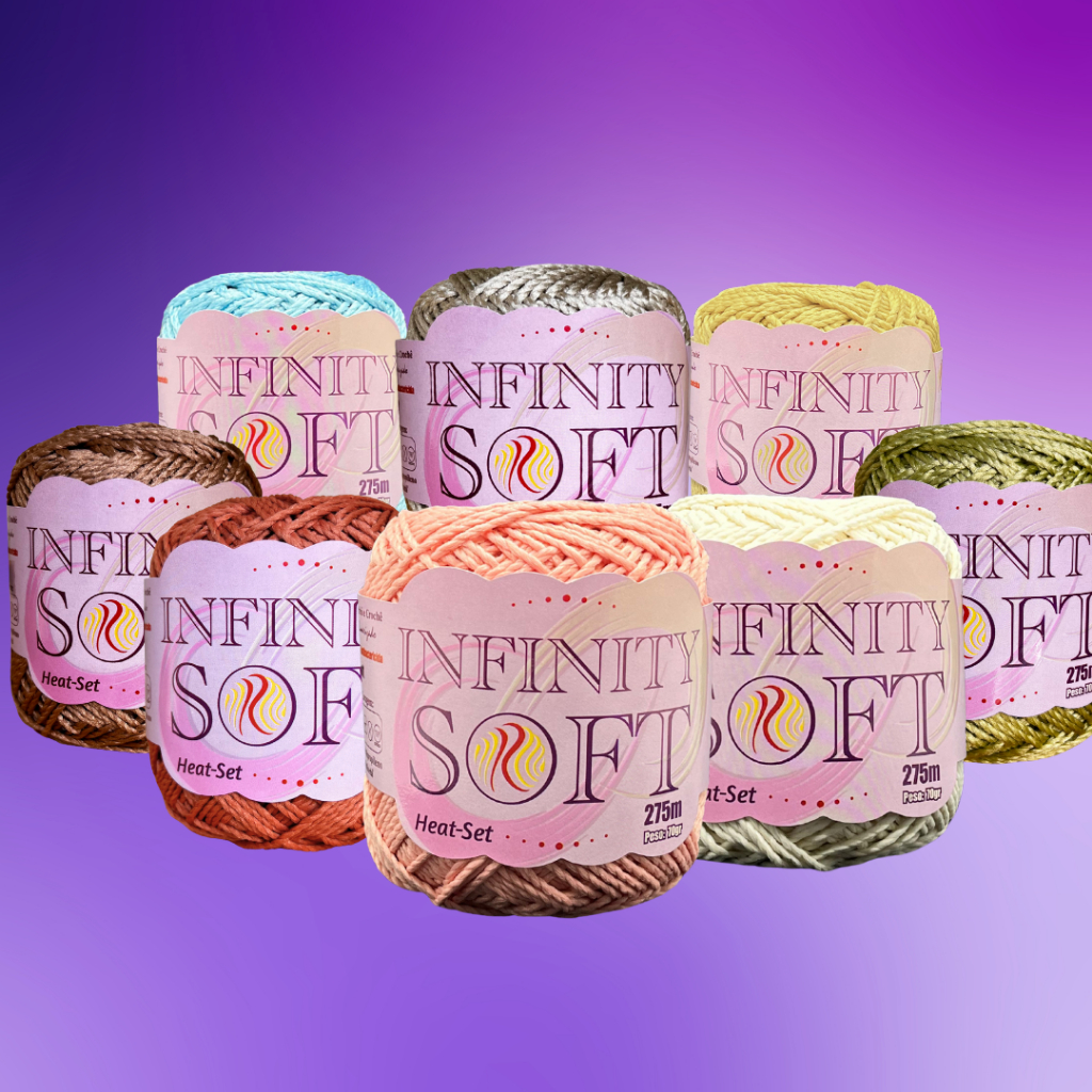 Linha RAYZA Infinity Soft -Sortidas- Fio 100% Poliseda