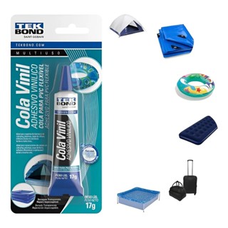 Cola Adesivo Vinil Tekbond Para Pvc Flexível Infláveis Bóia Piscina Colchão 17g em Oferta na Shopee