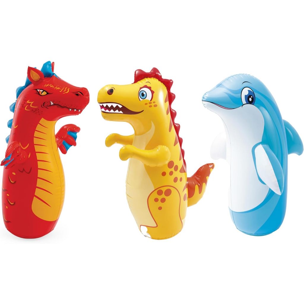 Saco de Pancadas Inflável Teimoso 3D - Intex 4669 em Oferta na Shopee