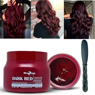 Mascara Matizadora Dark Red Mairibel 250g em Oferta na Shopee