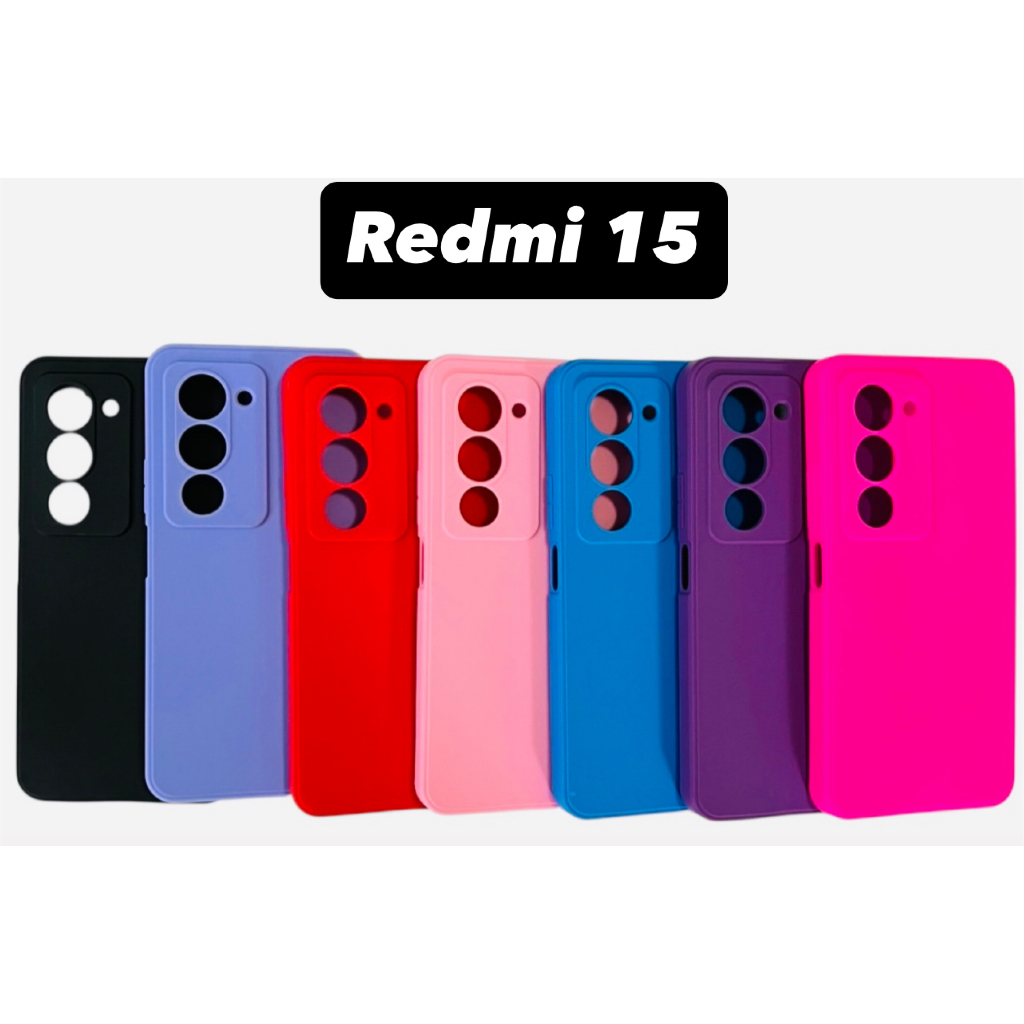 Capa  Premium para Redmi 15, em silicone, cores exclusivas. Envio rapido. em Oferta na Shopee