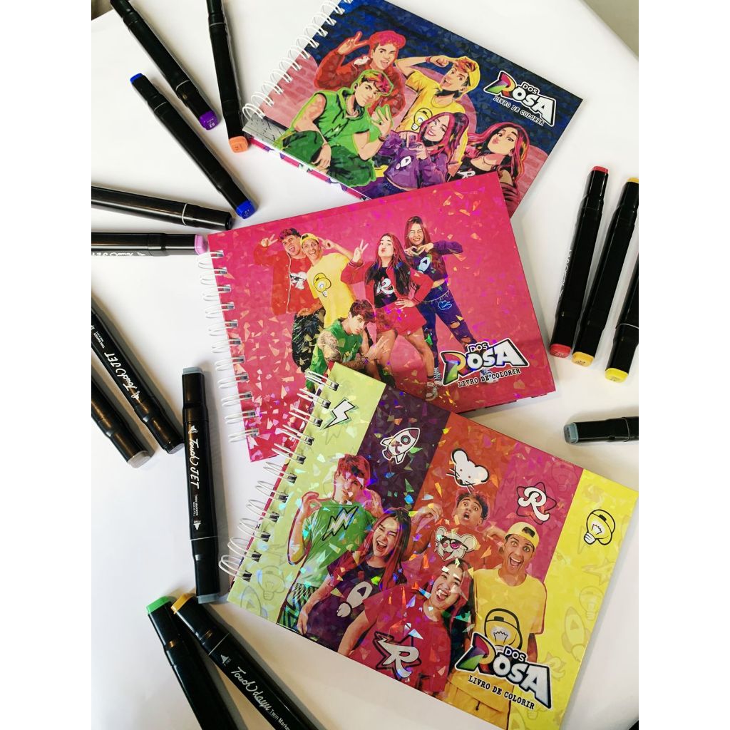 DOS ROSA EMILY VICK CAPA DURA 60 DESENHOS LIVRO DE COLORIR em Oferta na Shopee