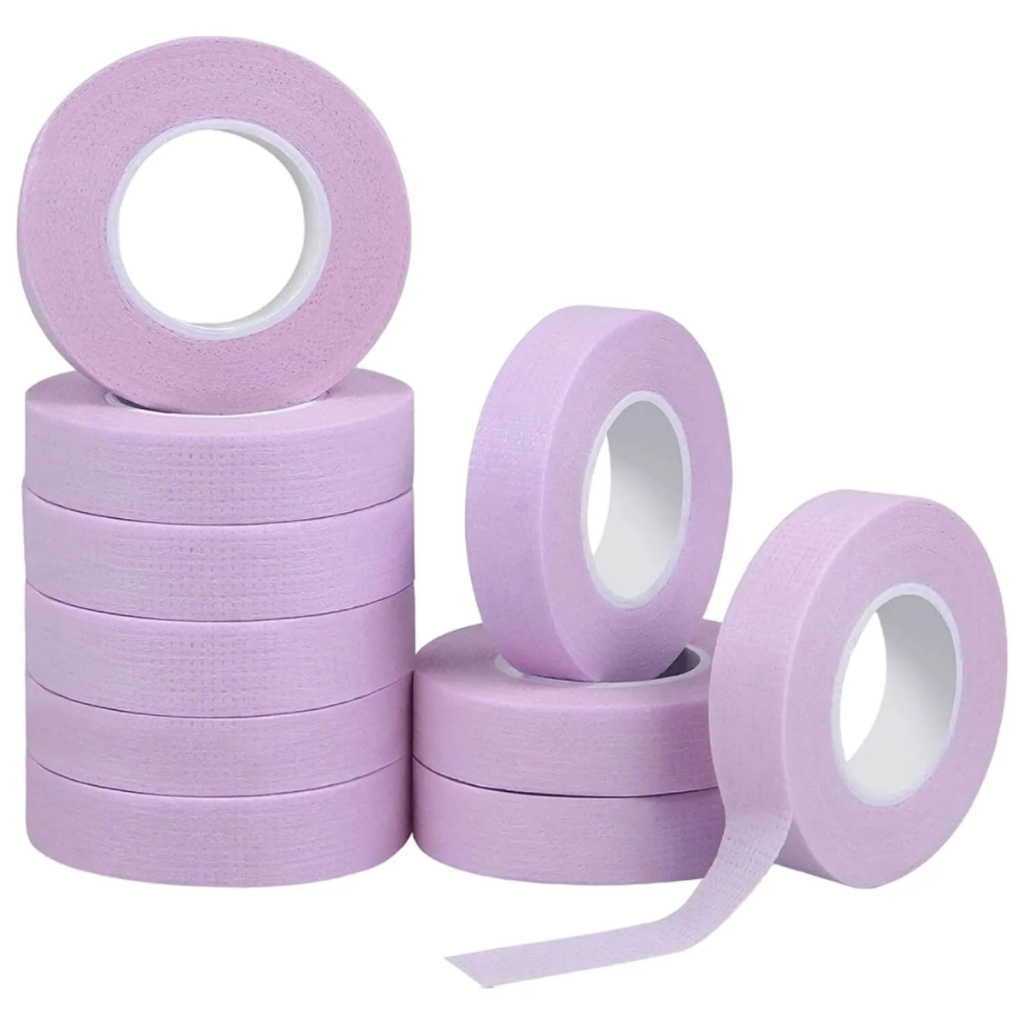 Kit 10 Fita Transpore Lilás Para Extensão De Cílios