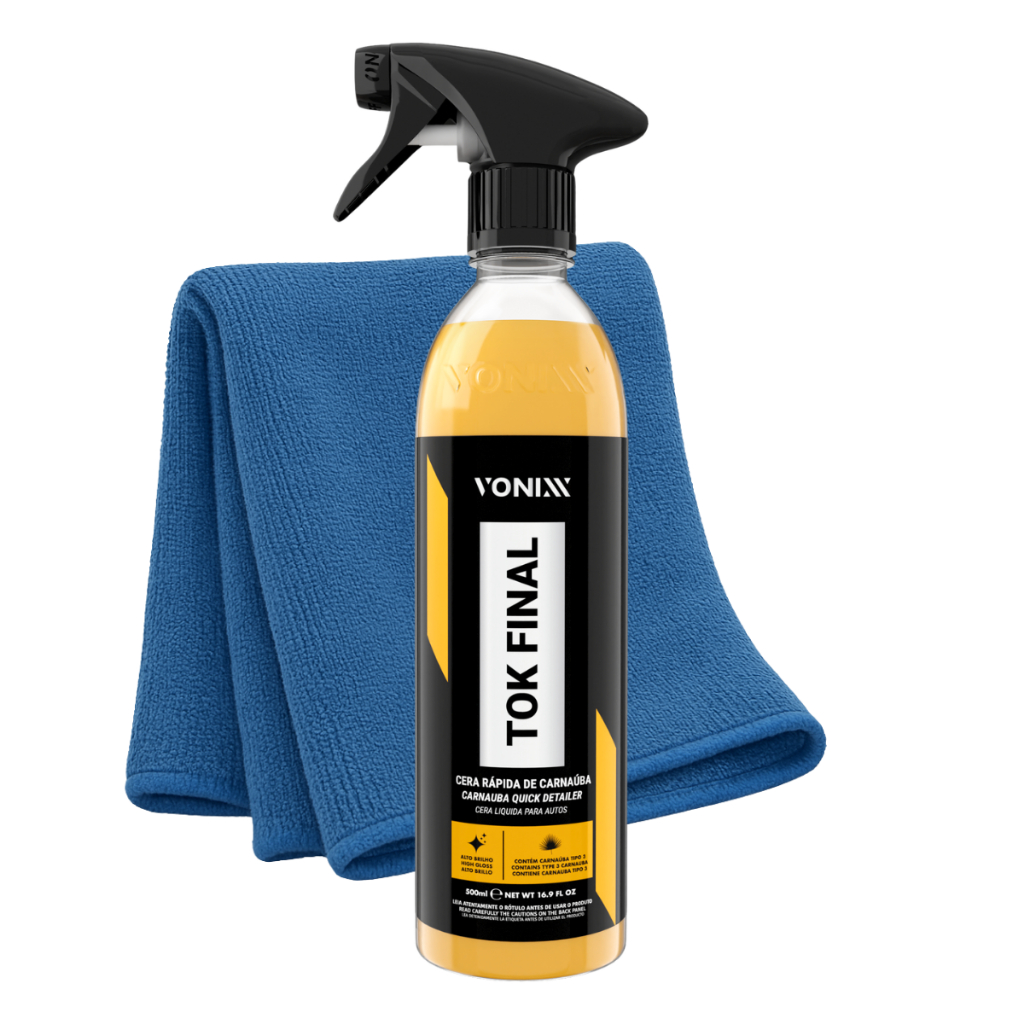 Cera Carnaúba Tok Final Spray Vonixx 500Ml + Toalha Microfibra 40x40 em Oferta na Shopee