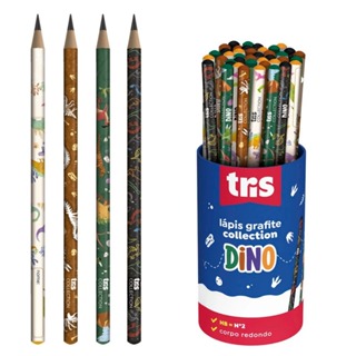 Kit Lápis Preto HB Dino - Tris em Oferta na Shopee