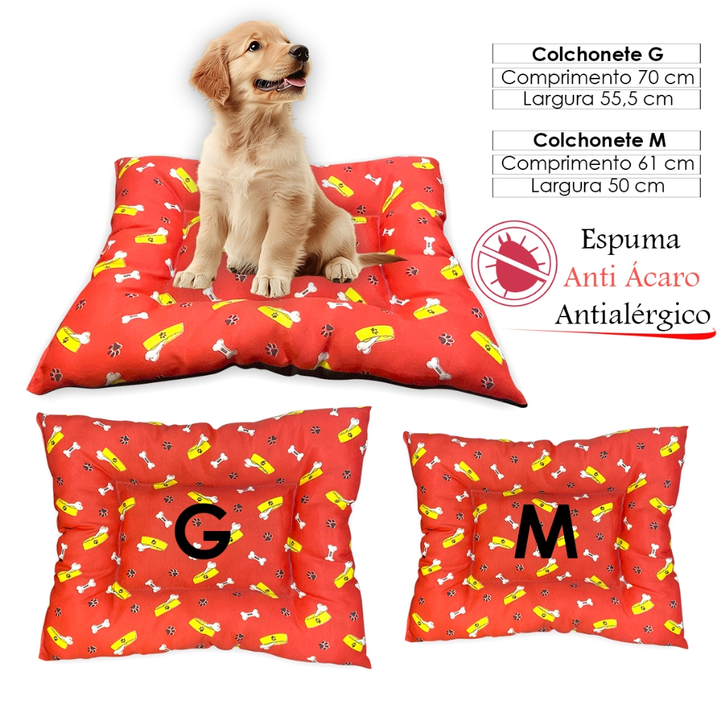 Colchonete Cama Pet para Cachorro e Gato Promoção Luxo Premium