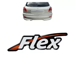 Emblema Adesivo FLEX Carros Peugeot 2005 a 2009 Resinado