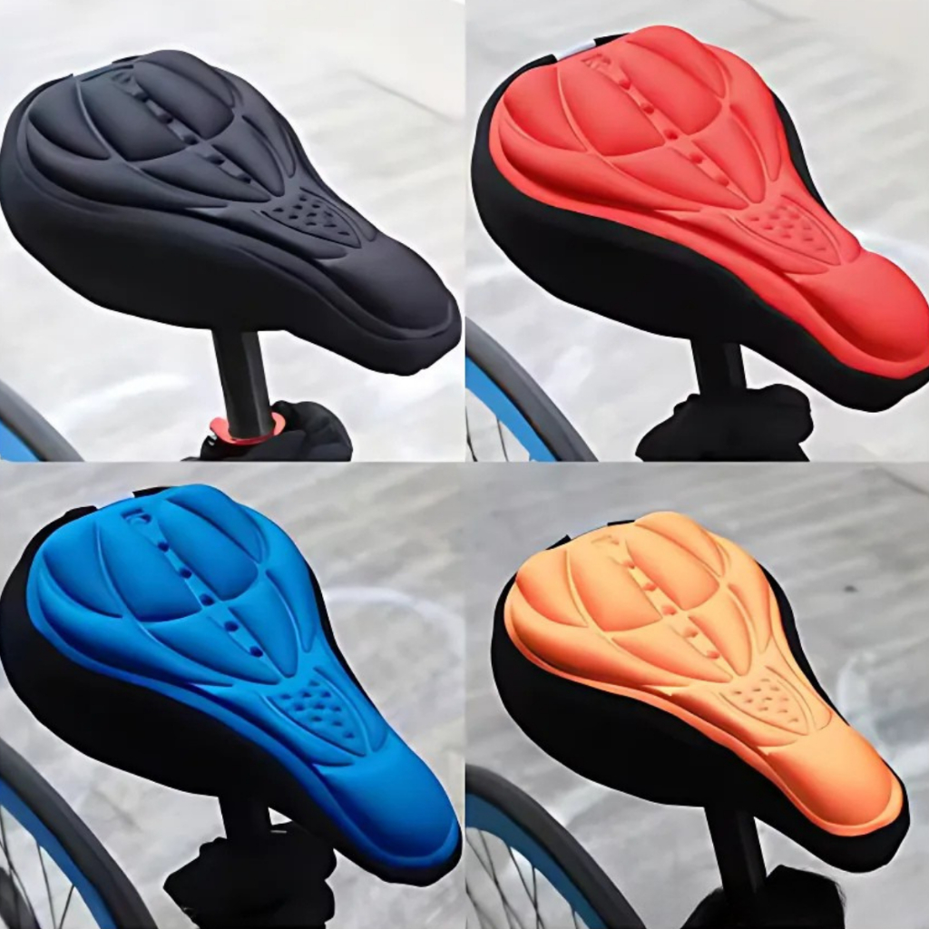 Capa Almofada para Selim (600205) Banco Bicicleta Gel 3D  Ajustável Flexível Prática de Ciclismo