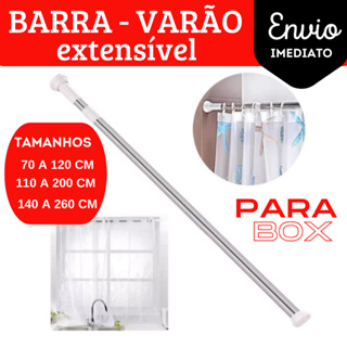 Porta Cortina Multiuso Box Varão Bastão Para Banheiro de Extensível Universal Ajustável em Oferta na Shopee