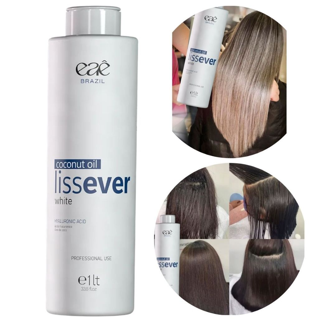 Escova Progressiva Capilar Lissever White 0% Formol Eaê Brazil ! Cosméticos (1L) em Oferta na Shopee