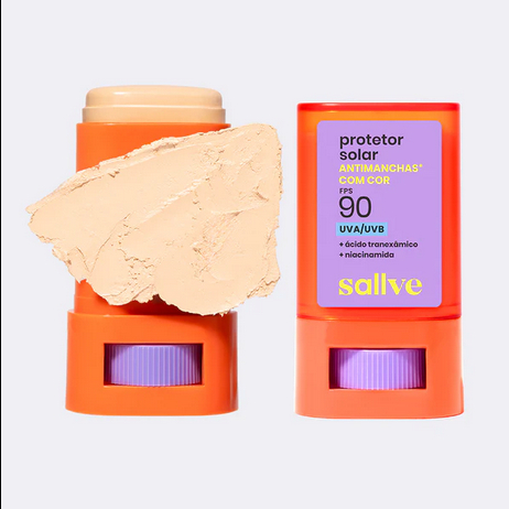 Protetor Solar Bastão Sallve Antimanchas FPS90 - 15g (2 Cores Disponivel)