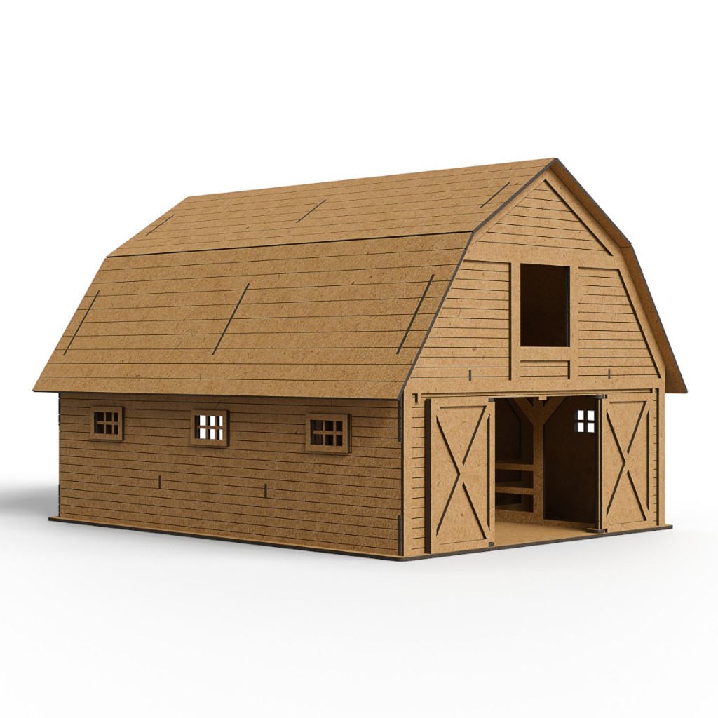 Mini Celeiro Fazendinha Brinquedos - MDF Criativa