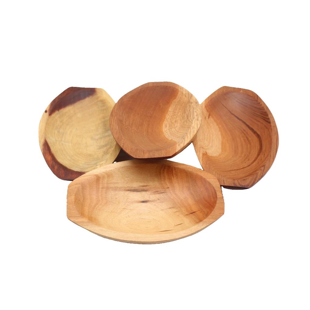 Gamela MINI Caiaque Saladeira Madeira Petisqueira Fruteira 20CM