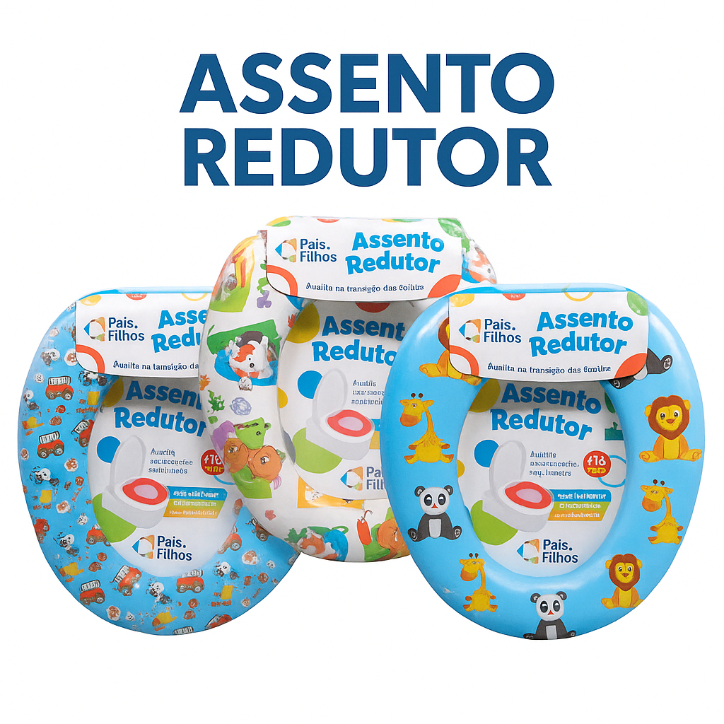 Assento Sanitário Redutor Infantil Almofadado Várias Estampas