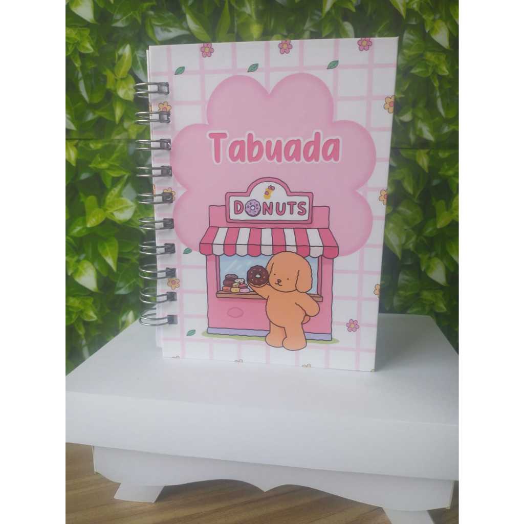 Tabuada Encadernada A6 | Material Escolar Didático Infantil/as folhas não são plastificada