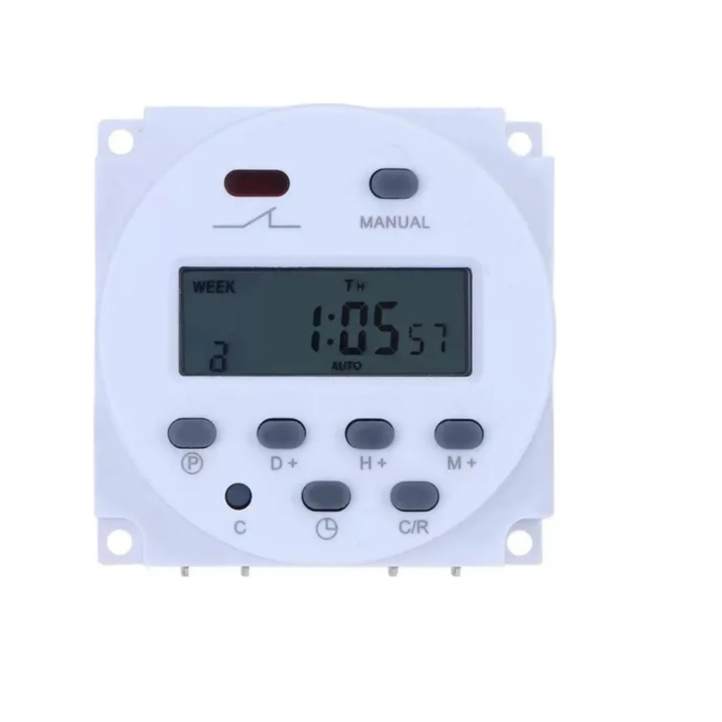 Timer Temporizador Programador Digital Lcd 16a 12v Painel