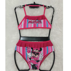 Kit Conjunto Biquíni Infantil Menina Praia Piscina Natação Roupa Infantil