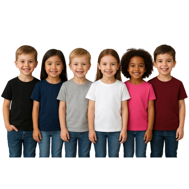 Kit 6 Camisetas Infantil Básicas Lisas Dry Fit