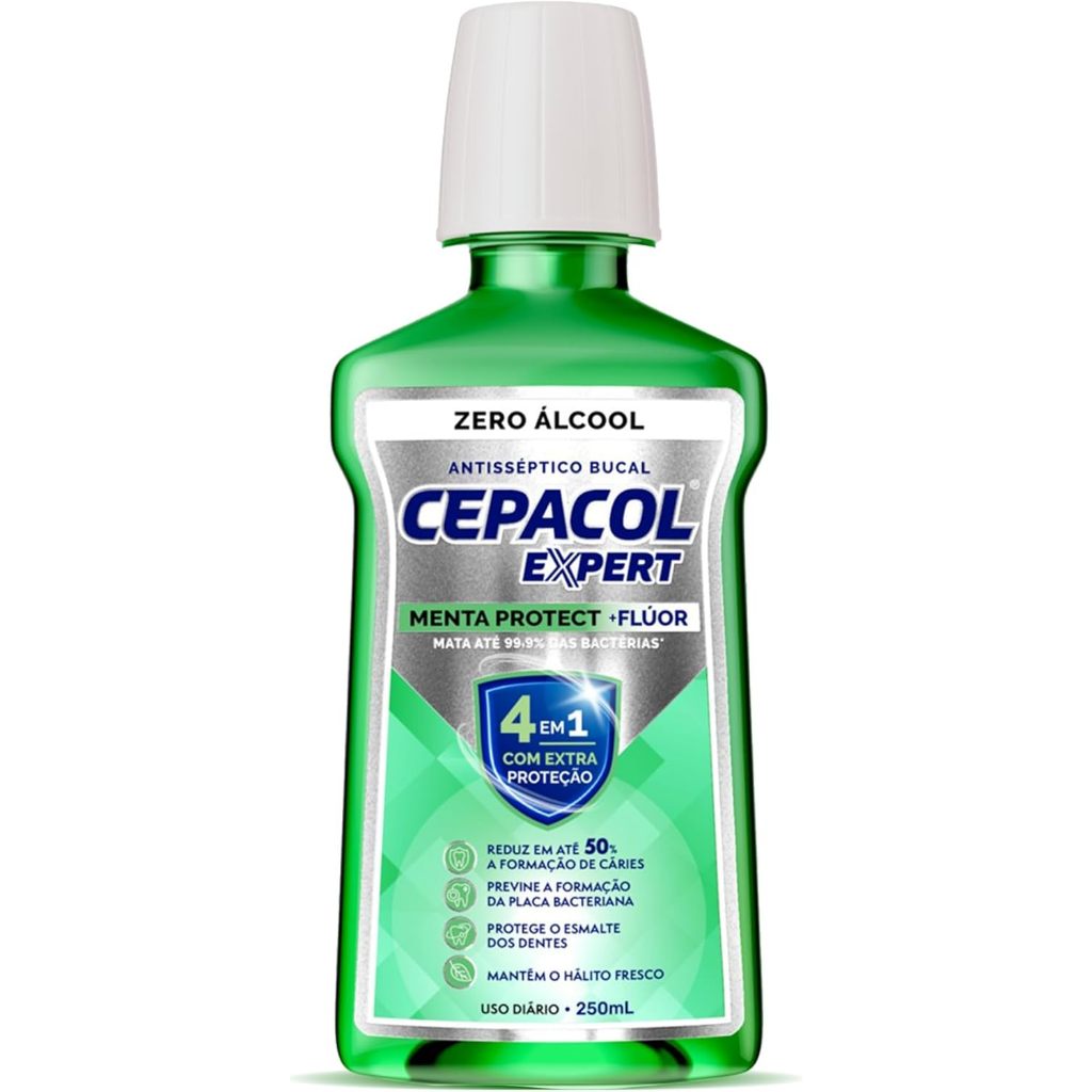 Enxaguante Bucal Cepacol Expert Menta Sem Alcool 250Ml em Oferta na Shopee