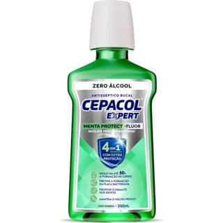 Enxaguante Bucal Cepacol Expert Menta Sem Alcool 250Ml em Oferta na Shopee