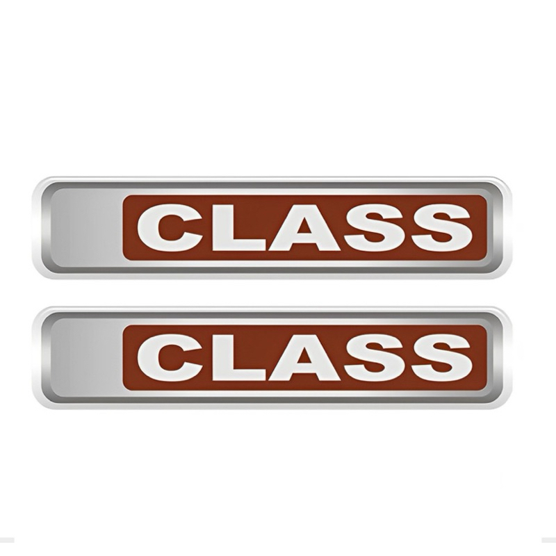 Par de Emblema Class Adesivo Resinado Ford Fiesta 2011 Acima AutoColante