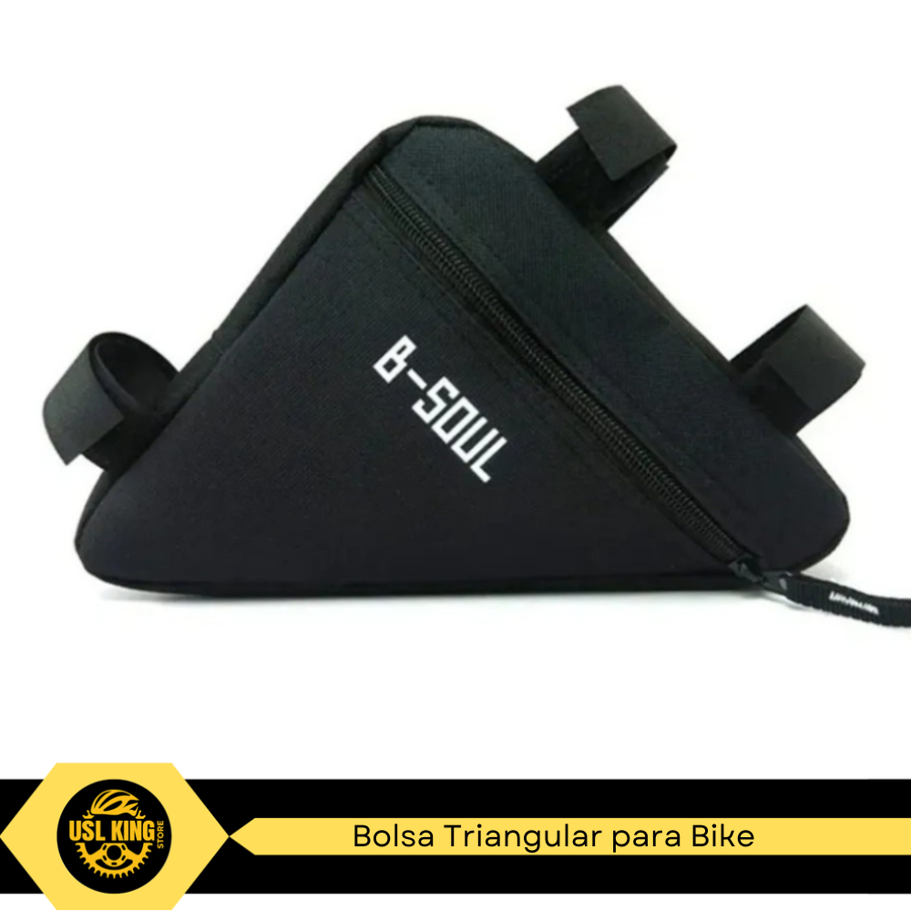 Bolsa Bag Triangular Para Bike/Bolsa Trangulo Para Quadro/Cor Preto B-Soul (BTR-01)