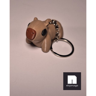 Chaveiro de Capivara Articulado 3D, Chaveiro Fofinho com Movimento, Bioplástico Ecológico
