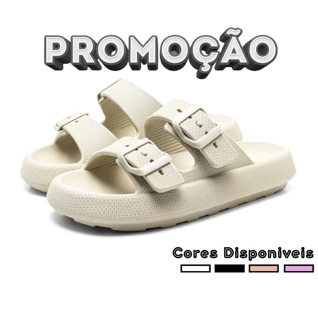 Sandália Papete Birken Slide Unissex Ortopédica Nuvem Antiderrapante Casual e Confortável Fivela em Oferta na Shopee