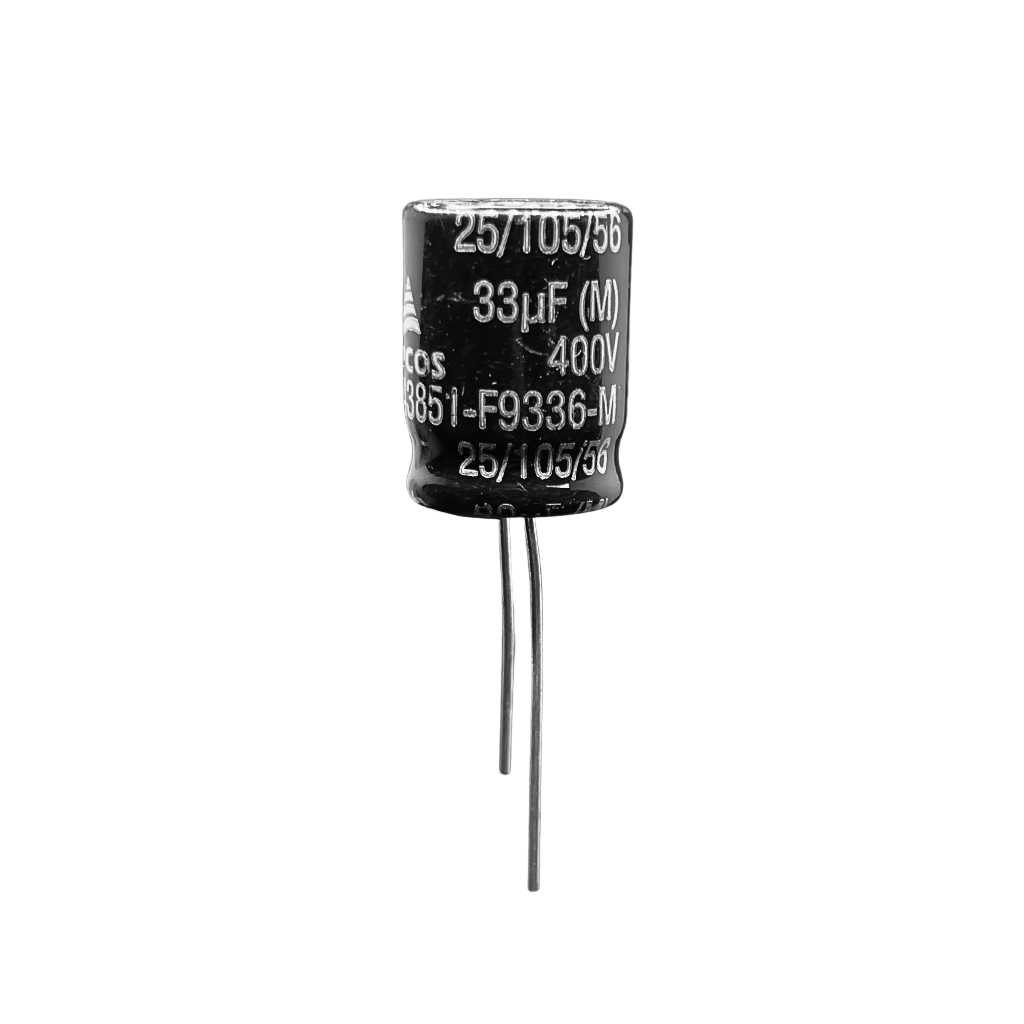 10X CAPACITOR ELETROLÍTICO 33UF/400V RD. 105º 16X20MM S.B43851-F9336-M EPCOS