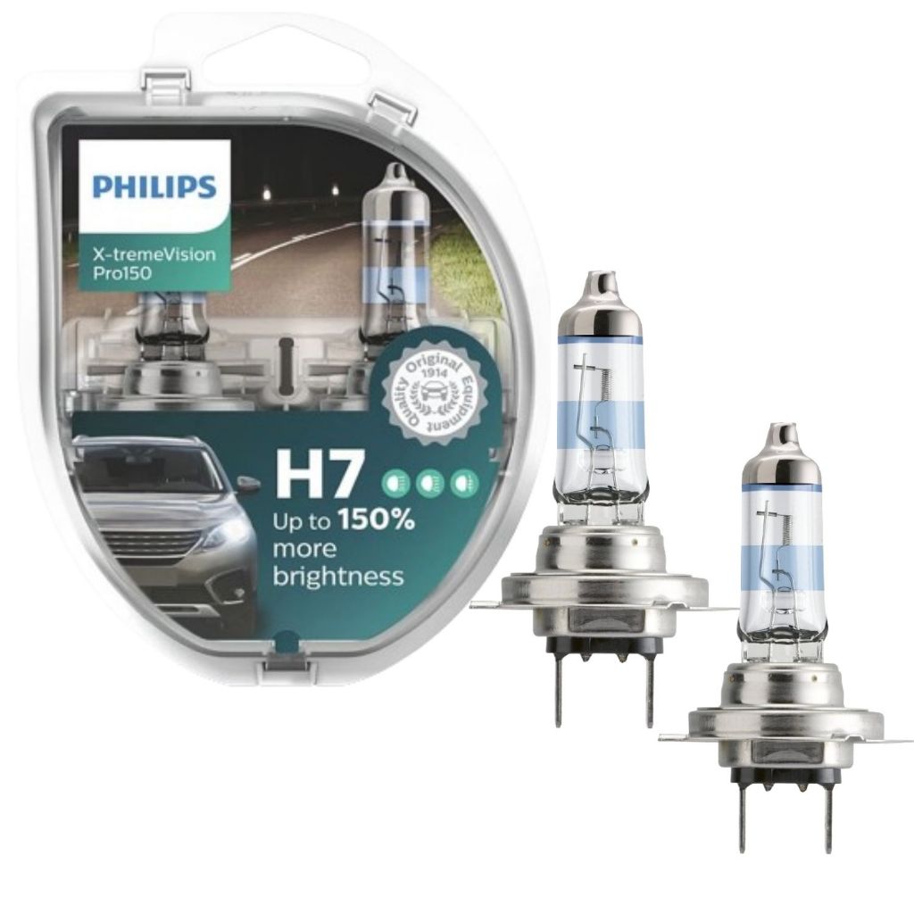 Par De Lâmpadas Farol Philips X-treme Vision H7 Pro150 55w 12v em Oferta na Shopee