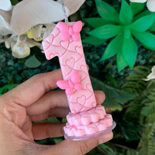 Vela com pavio mágico e base para bolos| Jardim | Borboletas | Festa em Oferta na Shopee