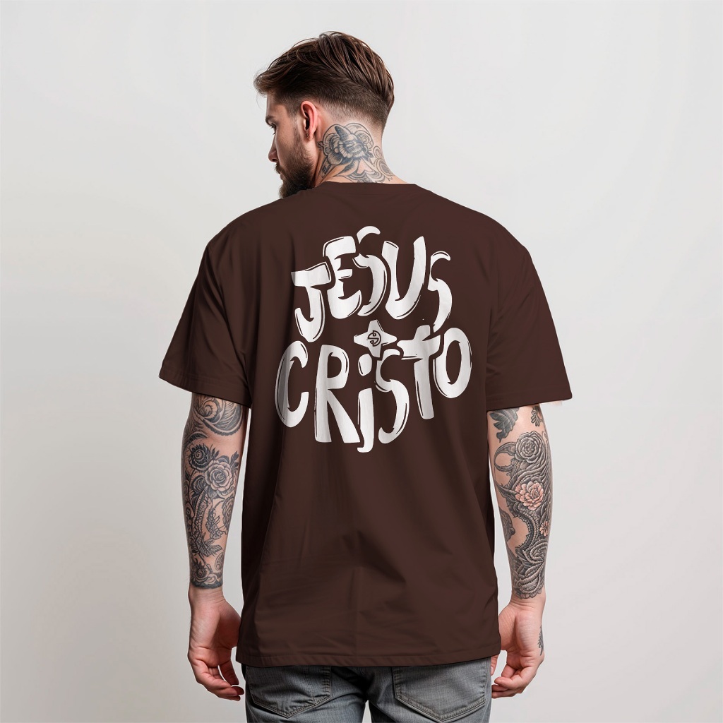 Camiseta  JESUS CRISTO DIVERSE ESTILOS T-Shirt Manfinity Camisa Street Wear  Blusa Masculina 100% Algodão
