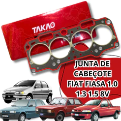 Junta Cabeçote de Fibra Amianto Fiat Fiasa 1.0/1.5 8v Siena Strada Takao