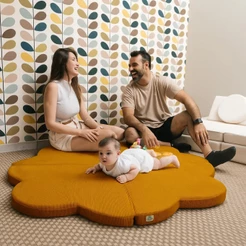 Tatame Infantil Flowerpad – Tapete Infantil em Tecido Macio e Acolchoado - Little Duck
