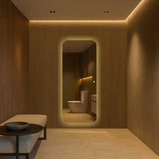 Espelho Com Led Touch 170cmx70cm  Quarto Sala Banheiro Luxo Bivolt em Oferta na Shopee