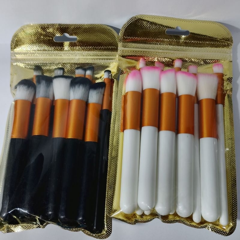 Kit 10 Peças Pincéis Kabuki previsão na maquiagem para sombra/delineador/lápis/pó/base