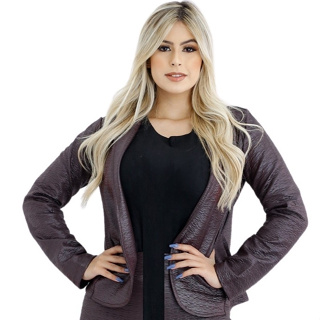 Casaco Blazer Terninho Feminino Executiva Elegante em Oferta na Shopee